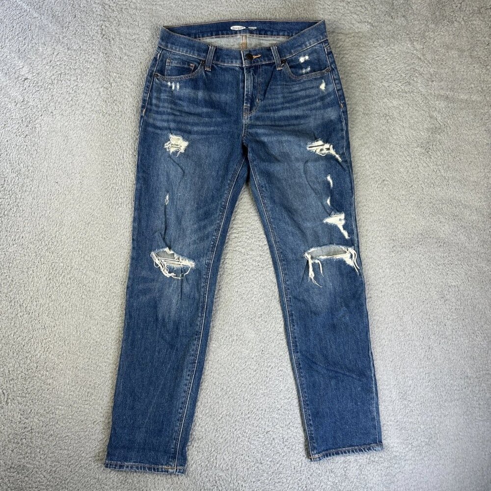 Old Navy Lady Blue Straight Leg Jeans